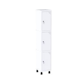 Roupeiro em Aço Mt 1v 3 Portas - Fechadura Branco