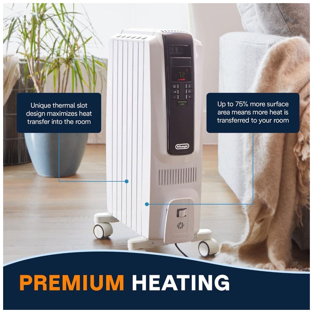 Aquecedor a Óleo Portátil Termostato com 3 Configurações Proteção