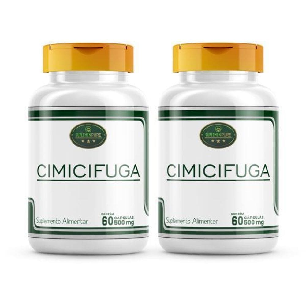 Cimicifuga 100% Natural Actea Racemosa 120 Cáps 500Mg
