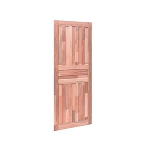 Kit com 2 Portas de Madeira Folha 210cmx80cmx3cm PE801 Pop Esel Natural