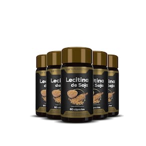5X Lecitina De Soja Hf Suplementos 60 Caps