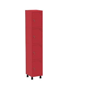 Roupeiro em Aço Mt 1v 4 Portas - Fechadura Vermelho