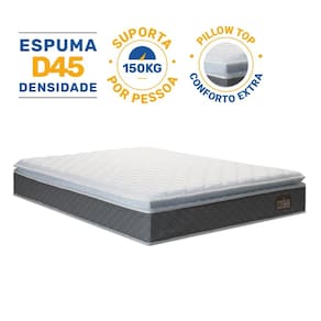 Colchão de Espuma D45 Pillow Top Fort Comfort Queen 158cm