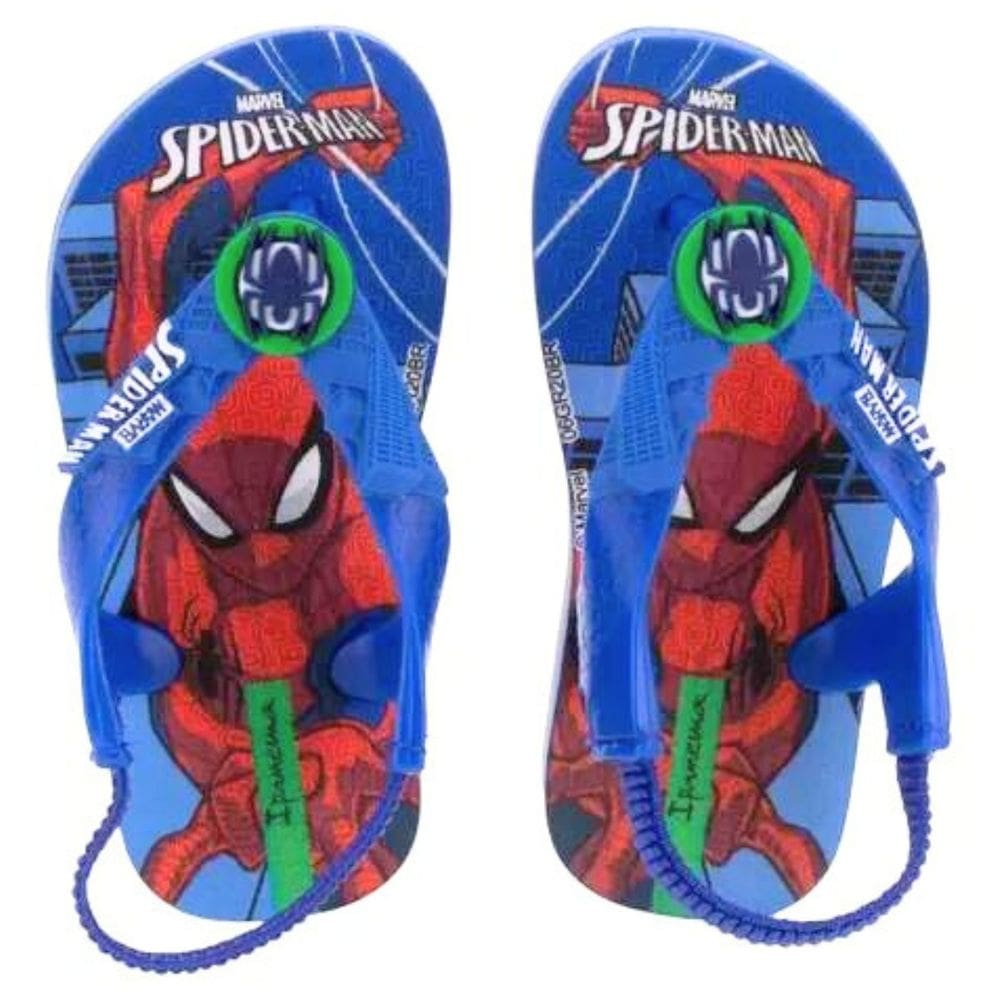 Chinelo Grendene Spider - Man Infantil Azul