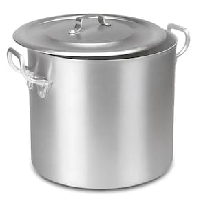 Panela Grande Caldeirão Em Aluminio Grosso No 40 Capacidade