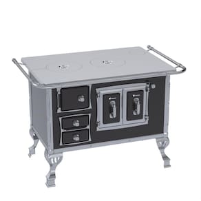 Fogao a Lenha N 2 Sec Chapa de Aluminio Preto