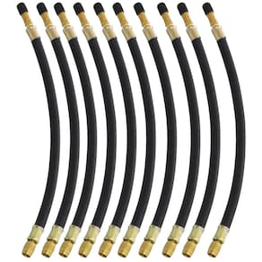 10 Prolongador Extensão Flexível Borracha 210mm Bico De Roda