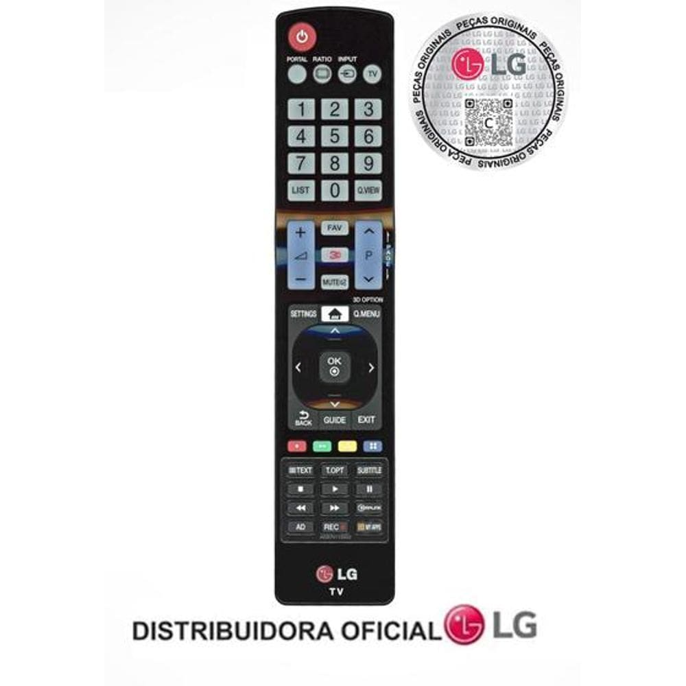 Controle Remoto Lg Smart Tv 3D Akb74115502