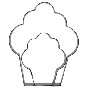 Kit Cortador 2 Pçs Cupcake - Biscoitos/ Pasta Amer / Biscuit