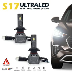 Par Lâmpadas H7 Farol Baixo Fiat Siena Ultra Led 10000 Lumens Canbus Canceller Não Acusa 2008 2009 2010 2011 2012