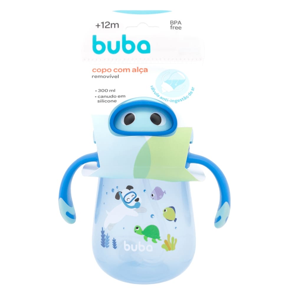 Copo Buba Com Alça Removivel 300Ml Bpa Free 12M+ Mergulho
