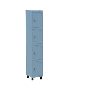 Roupeiro em Aço Mt 1v 4 Portas - Fechadura Azul Dalli