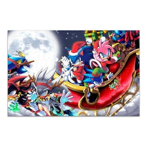 Quebra-cabeça Personalizado Sonic Natal 60 Peças