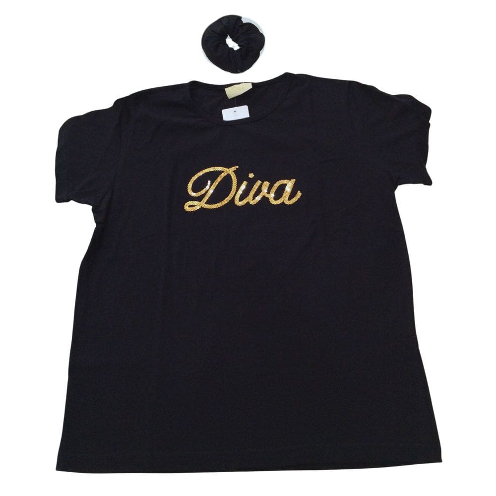 Blusa manga curta infantil fem Vrasalon Preto + xuxinha