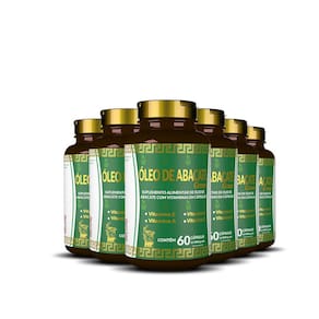 6X Oleo De Abacate Com Vitaminas 60 Caps Hf Suplementos
