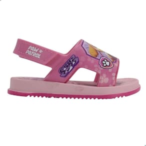 Sandália Grendene Kids Patrulha Canina Baby Maleta/Copo Rosa