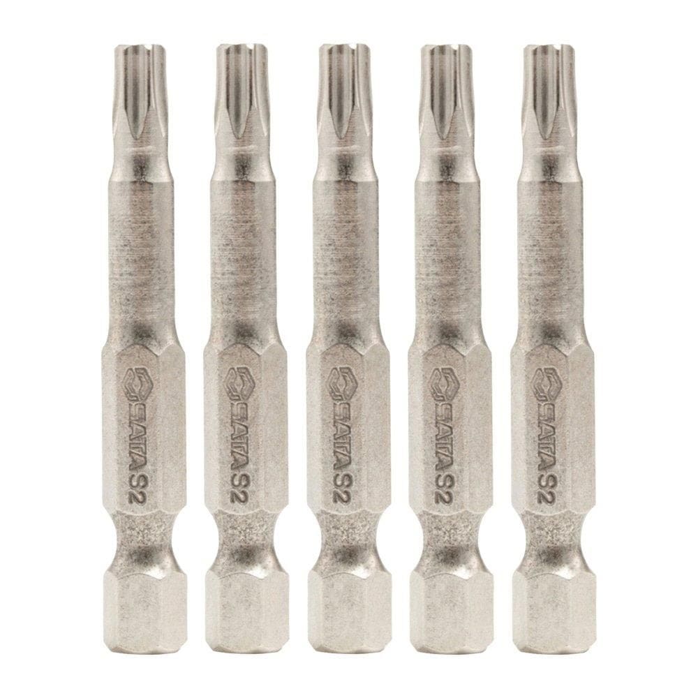 Jogo de Ponta Bits Sata Torx 1/4 T30 50mm - Embalagem com 5 Unidades