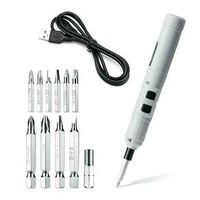 Kit Chave de Fenda Elétrica Recarregável Com Acessórios