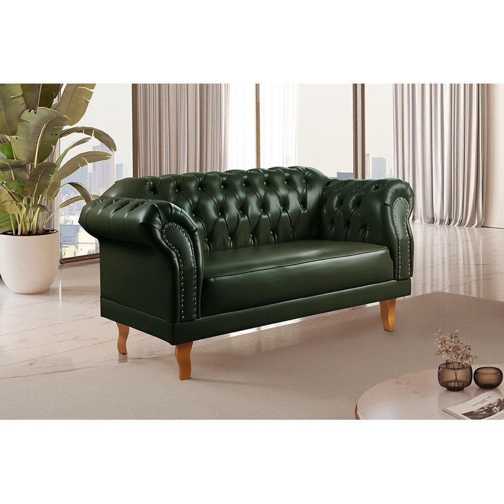 Sofá 2 Lugares Chesterfield Duque Verde
