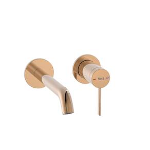 Monocomando para Lavatorio de Parede Insignia Roca Rosé Gold
