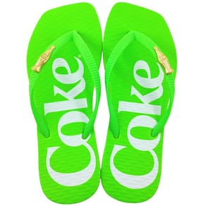 Chinelo De Dedo Feminino Casual Dia a Dia Praia Passeio Bico Quadrado Coca Cola Square Cc4323
