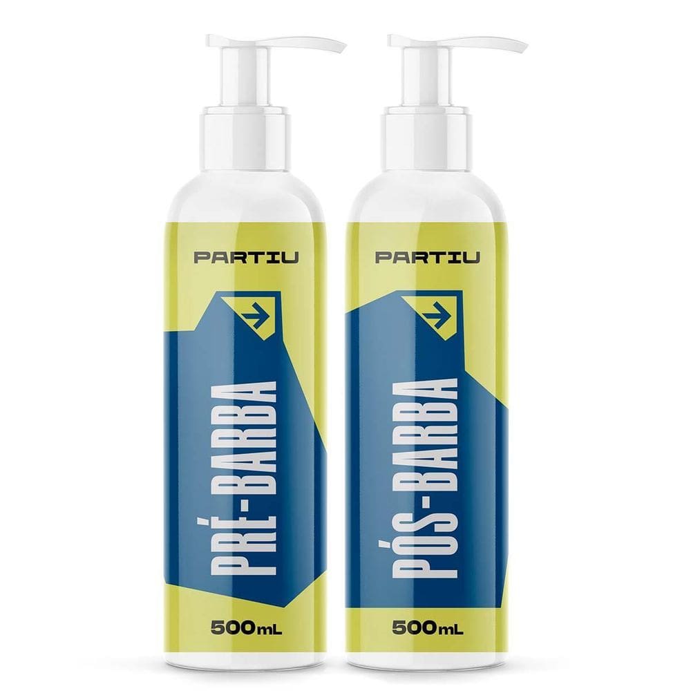 Kit Creme Pré Barba E Creme Pós Barba 500G Vivaz Partiu