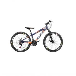 Bicicleta Viking Aro 26 Câmbio Importado 21v Vmaxx Roxo Laranja