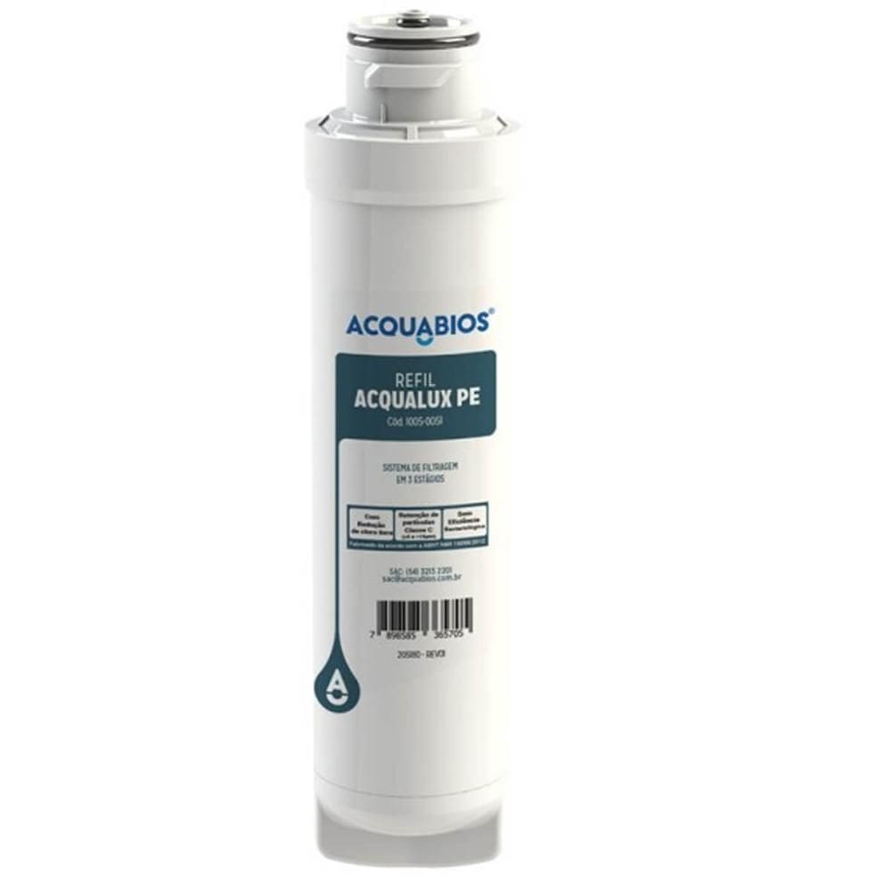 Refil Filtro Vela Purificador Electrolux PE10B e PE10X Acqualux PE Compatível