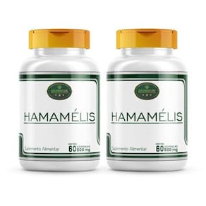 Hamamelis 100% Puro Kit 2 Potes 120 Cápsulas 500Mg