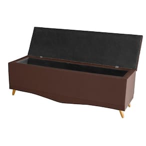 Recamier Calçadeira Baú Helena King 195 Cm Botão Encapados Pés Palito Suede Rosê Eli Móveis