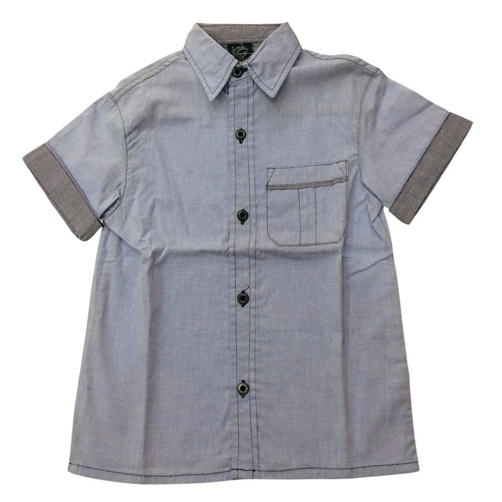 Camisa infantil masc Silvaz Azul