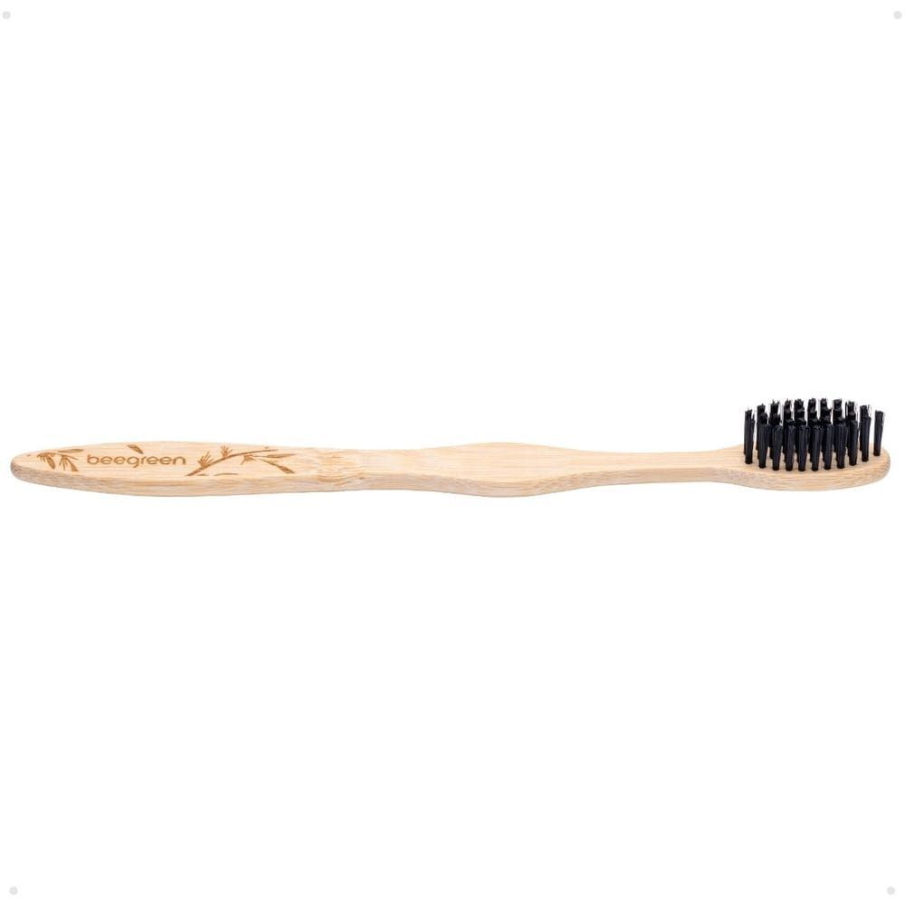 Escova de Dente de Bambu Natural Cerdas Pretas