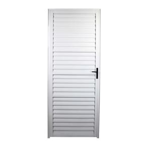 Porta palheta 2,10x90 lado ESQUERDO no alumínio branco