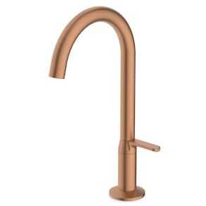 Torneira para Lavatório Mesa Bica Baixa Design Rose Gold Matte