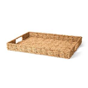 Bandeja Decorativa Retangular em Fibra Natural 44,5cm 16394G Mart