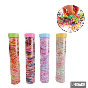 Elástico de Cabelo 180 Peças Silicone - R&C Brasil - PANAMI