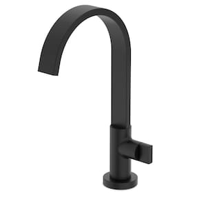 Torneira para Lavatório de Mesa Bica Alta Flow Preto Matte