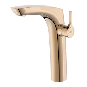 Monocomando para Lavatório de Mesa Bica Alta Insígnia Rosé Gold