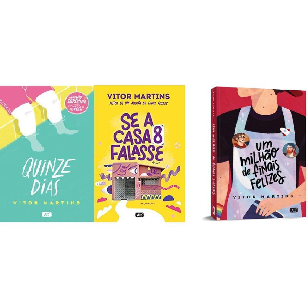 Kit 3 Livros Vitor Martins Quinze Dias + Se A Casa 8 Falasse