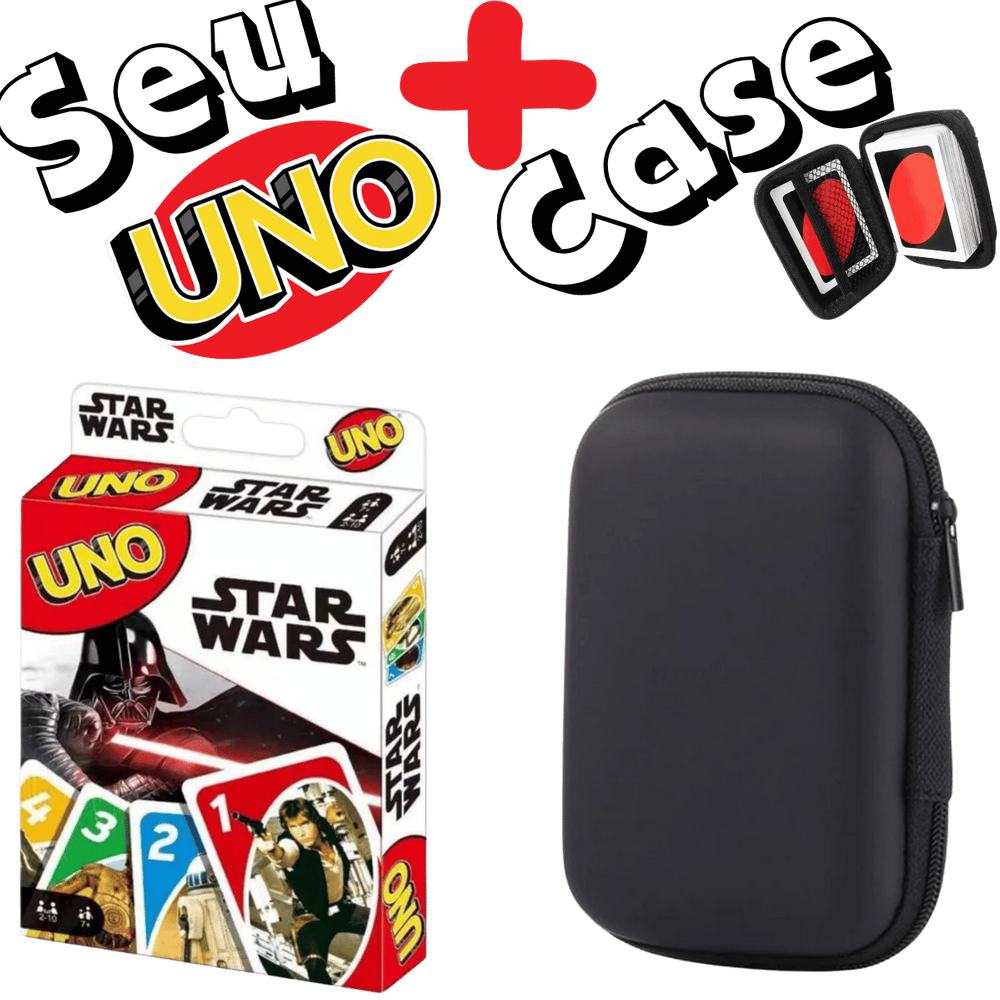Kit Case + Jogo de Cartas UNO - Star Wars
