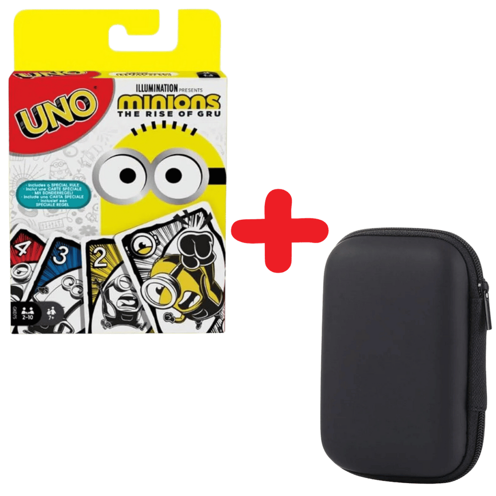 Kit Case + Jogo de Cartas UNO - Minions