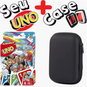 Kit Case + Jogo de Cartas UNO - One Piece