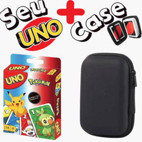 Kit Case + Jogo de Cartas UNO - Pokemon