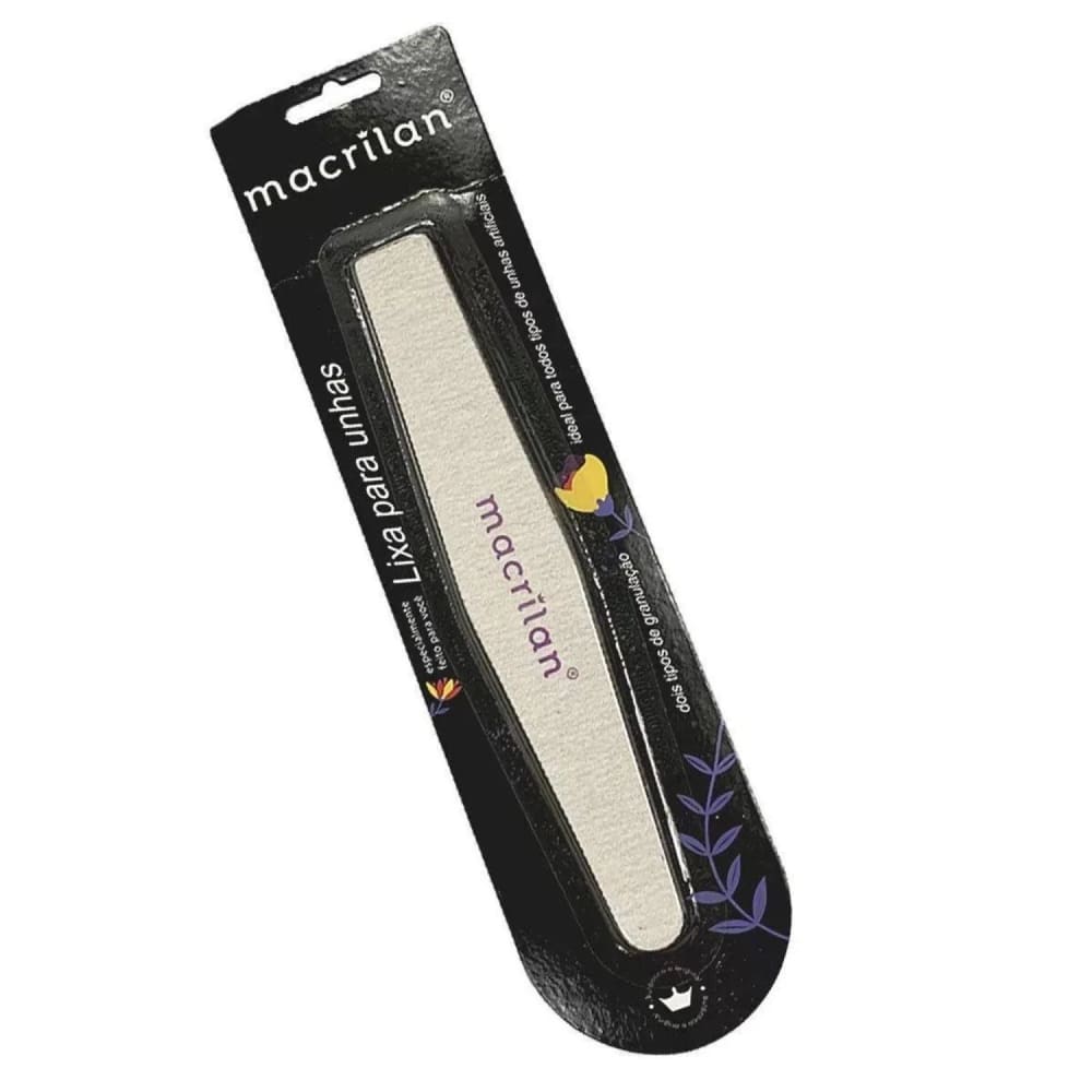 Lixa Para Unhas Artificiais - Macrilan