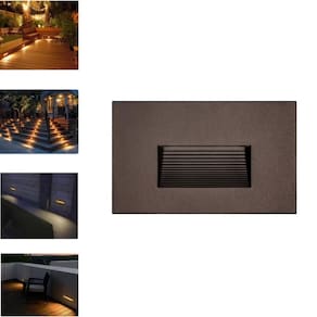 10 Balizador Led 4X2 Deitada De Embutir 2W Luz Branco Quente