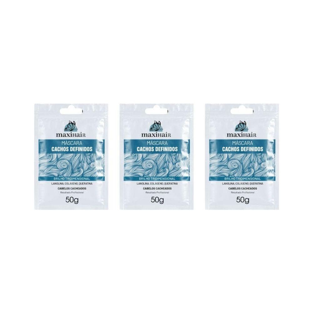 Sache Maxihair 50G Cachos Definidos - Kit Com 3Un