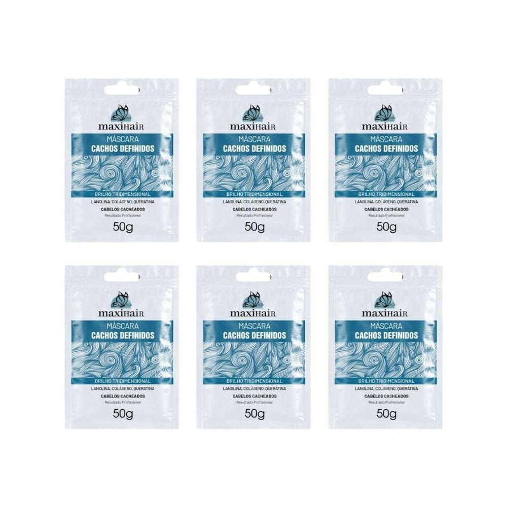Sache Maxihair 50G Cachos Definidos - Kit Com 6Un