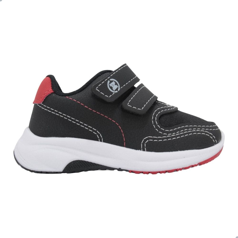 Tênis bb Molekinho Preto/Vermelho