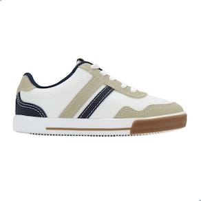 Tênis Casual Infantil Molekinho Branco/Areia/Marinho