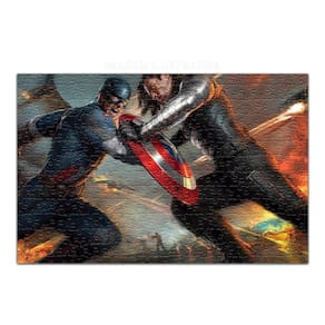 Quebra Cabeça Capitão America Vs Homem De Ferro 48 Peças